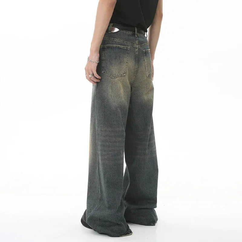 Men's Vintage Wash Denim Pants