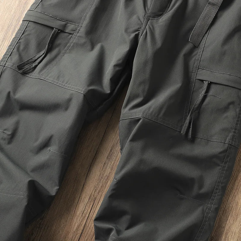 Men's Outdoor Hiking Pants – Fleece Lined, Windproof, Waterproof, Straight Leg