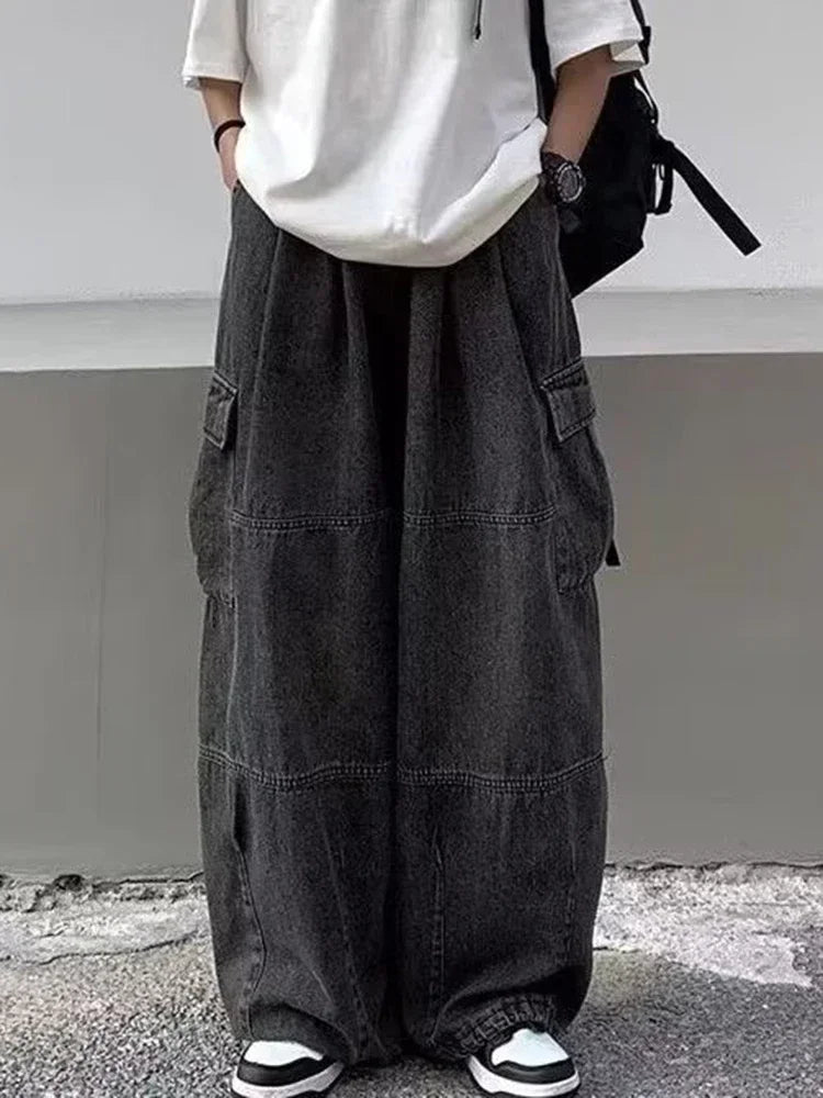 Unisex Baggy Wide Leg Jeans