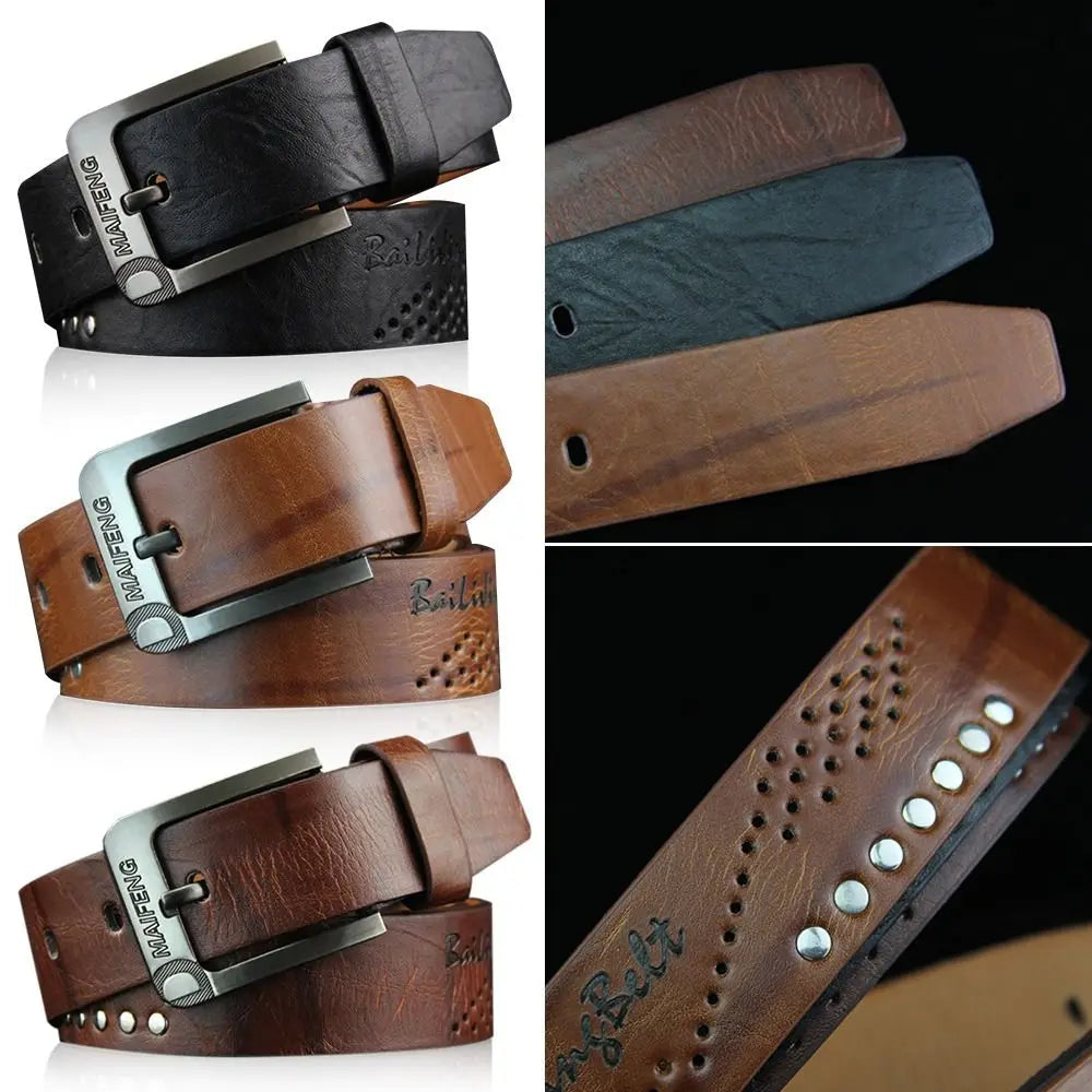 Men's Vintage Leather Waist Belt