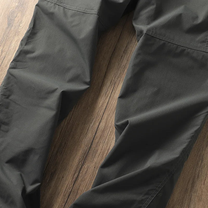 Men's Outdoor Hiking Pants – Fleece Lined, Windproof, Waterproof, Straight Leg
