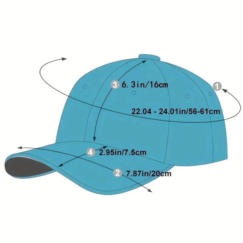 Unisex Embroidered Cotton Baseball Cap