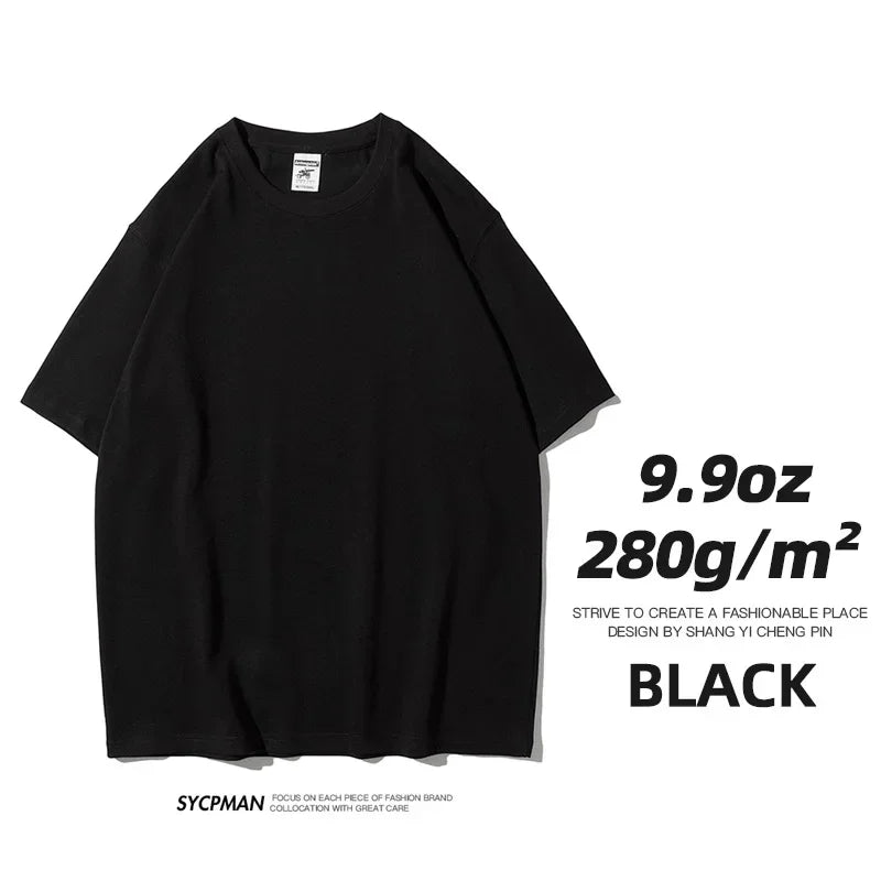 Men's Thick Cotton Short Sleeve Tee