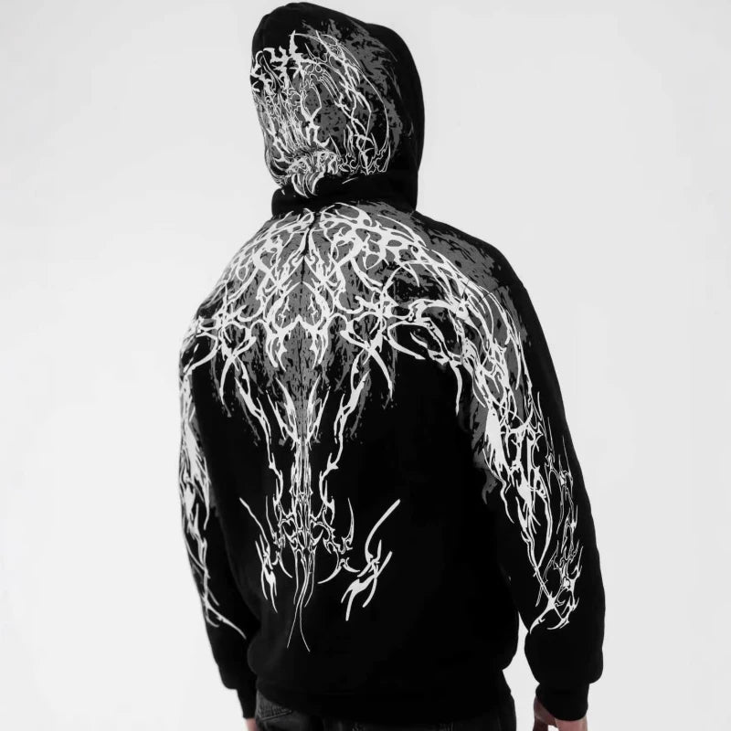 Luminous Graphic Oversized Hoodie