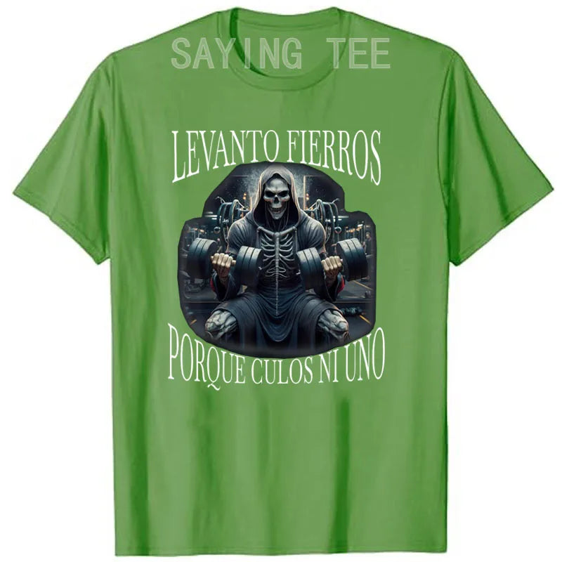 Men's Gym Graphic T-Shirt – Skeleton Workout Tee