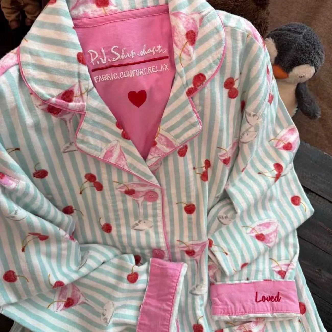 2 Piece Set Pajamas for Women Pj Sets Women 2 Piece Set Outfits 100% Cotton Pajamas for Women Loungwear Set Loose Sleep Homewear