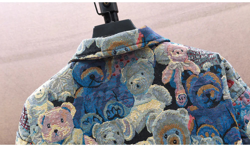 Men's Teddy Bear Jacquard Jacket