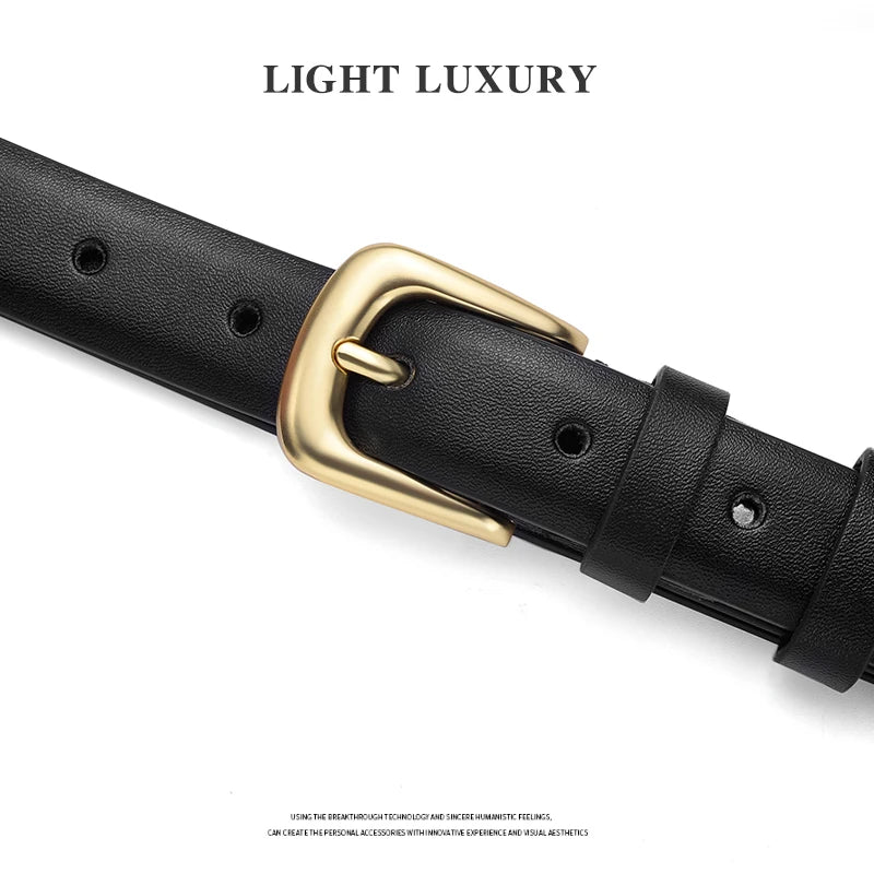 Women's Thin Pin Buckle Belt