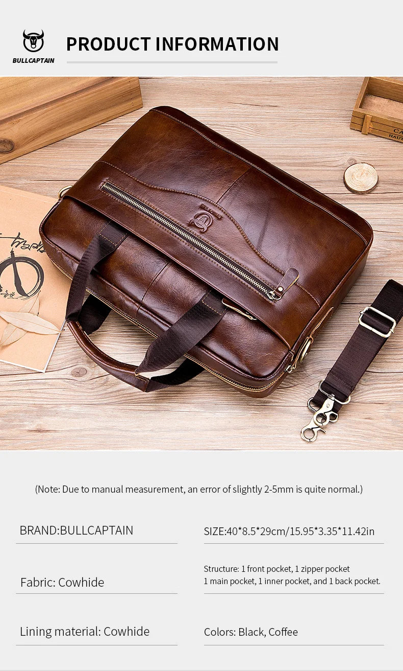 Men's Leather Work Handbag