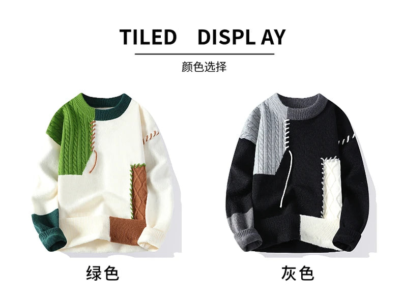 Men's Thick Knitted Sweater