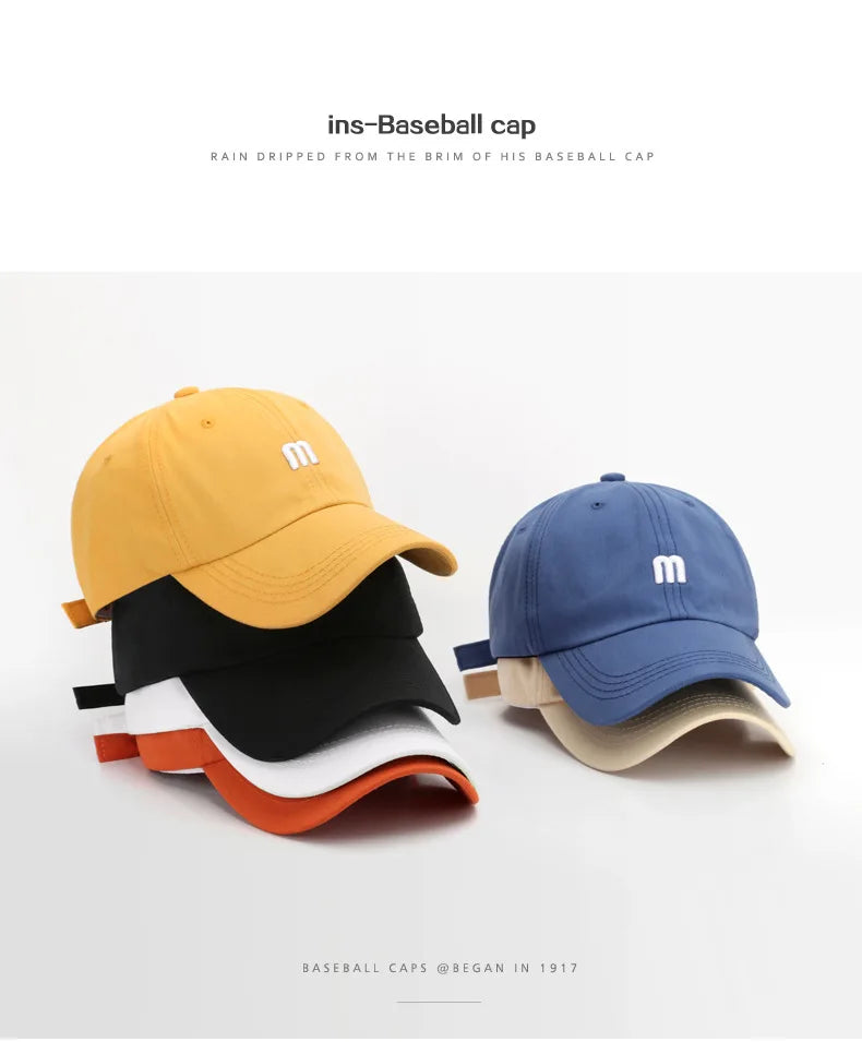 Unisex Embroidered Cotton Baseball Cap
