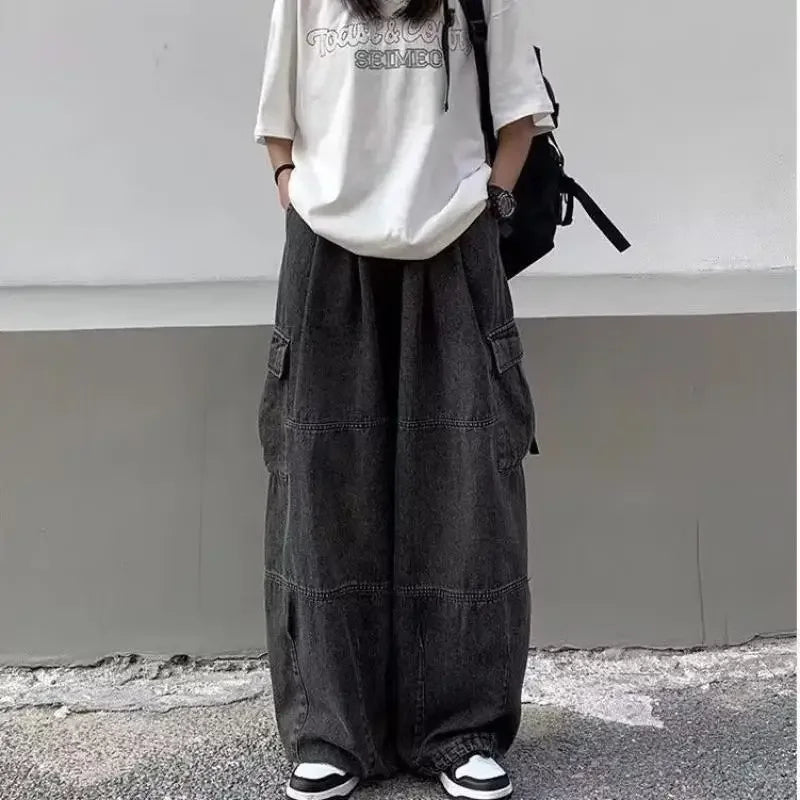 Unisex Baggy Wide Leg Jeans