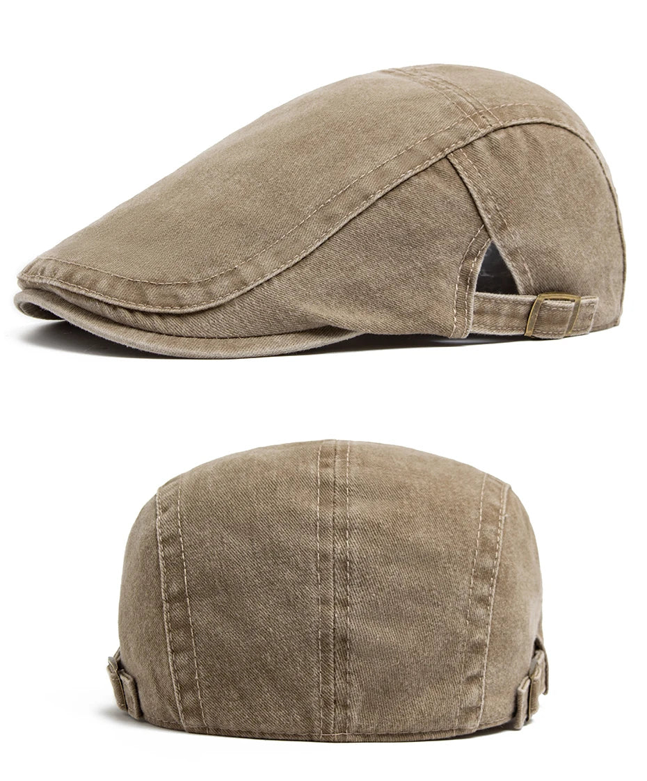 Unisex Vintage Cotton Beret