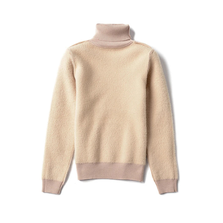 Women's Warm Turtleneck Knit Sweater