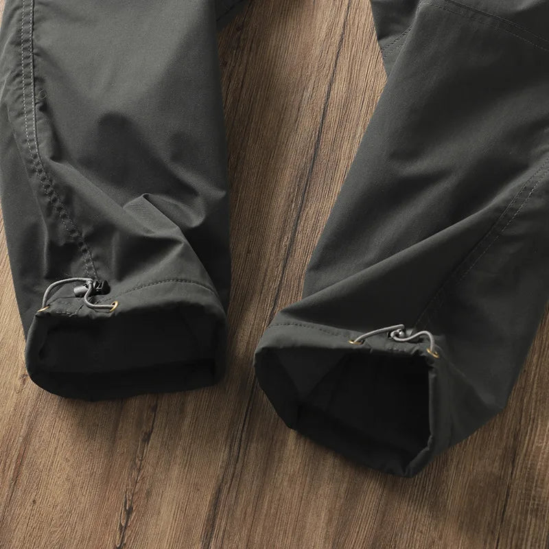 Men's Outdoor Hiking Pants – Fleece Lined, Windproof, Waterproof, Straight Leg