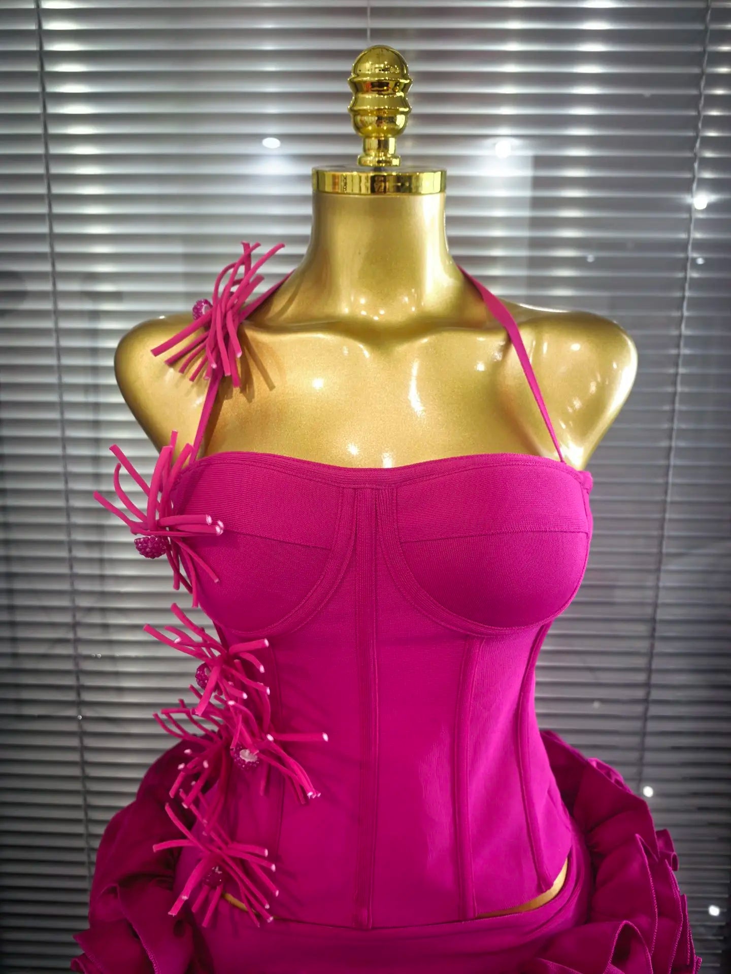 Women's Floral Bandage Mini Dress