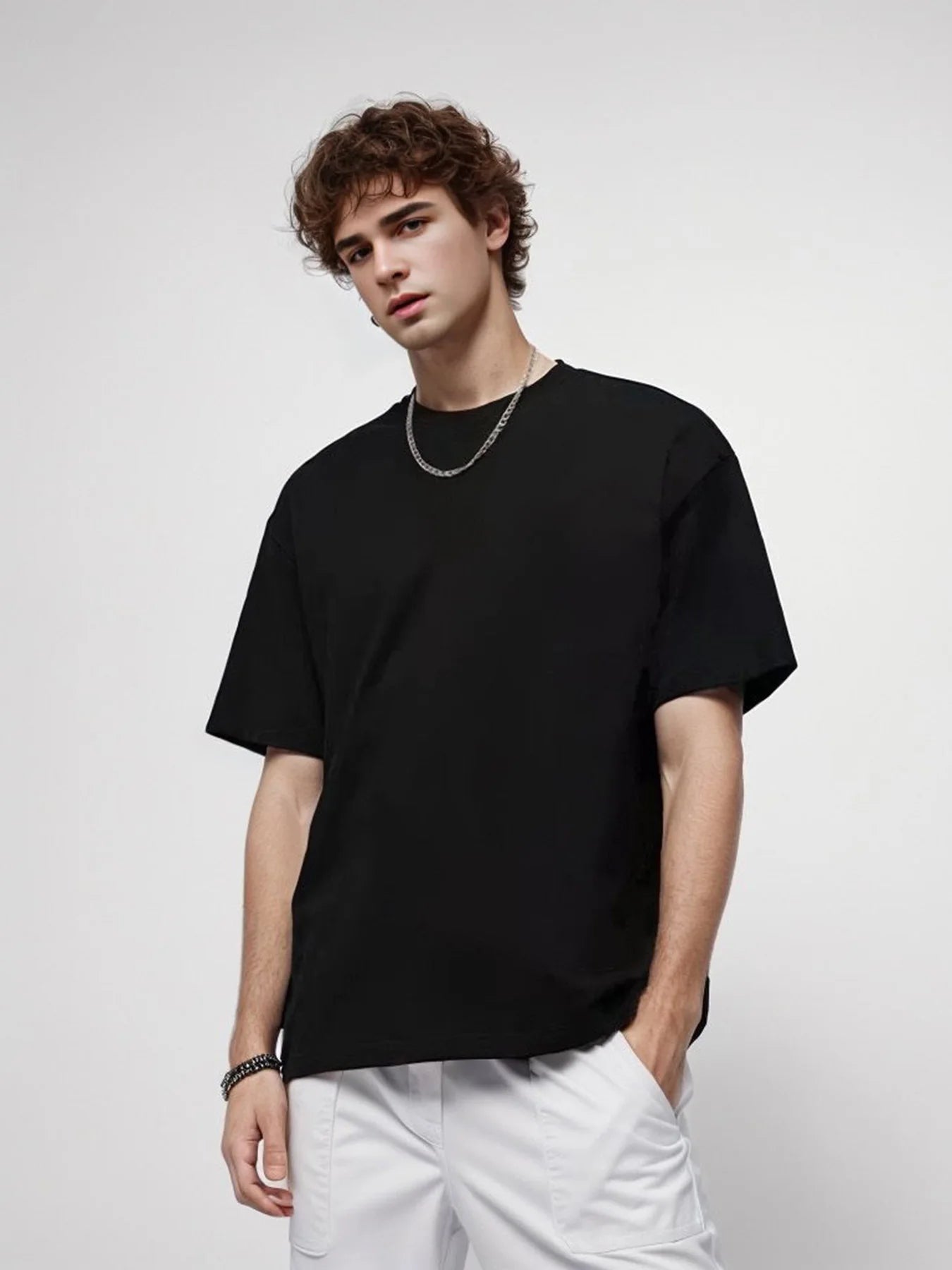 Men's Thick Cotton Short Sleeve Tee