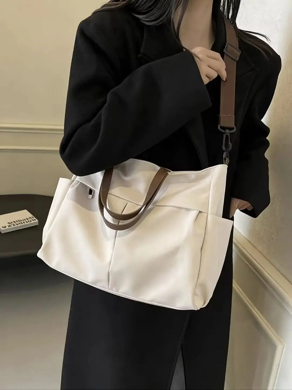 Women's Tote Bag with Dual Pockets