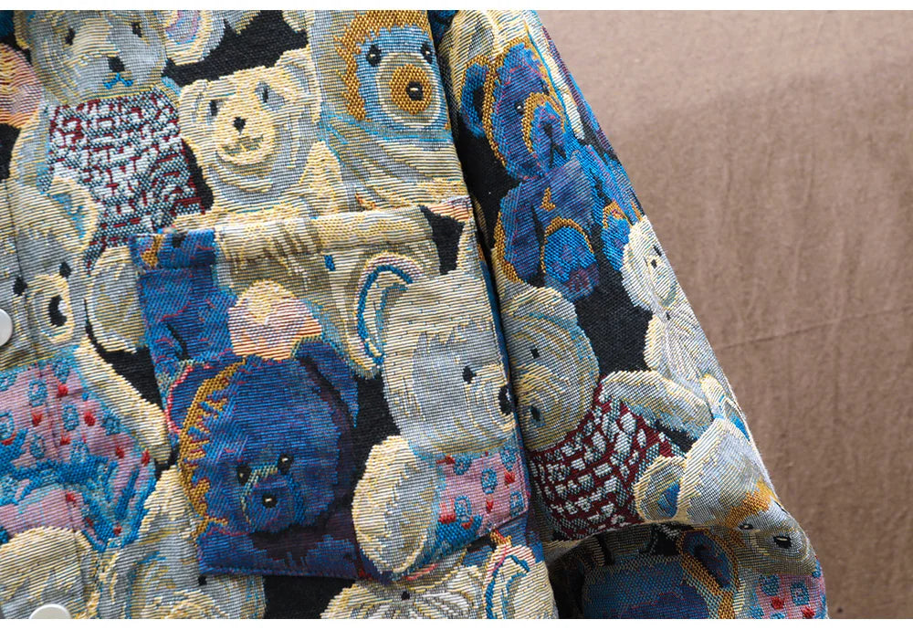 Men's Teddy Bear Jacquard Jacket