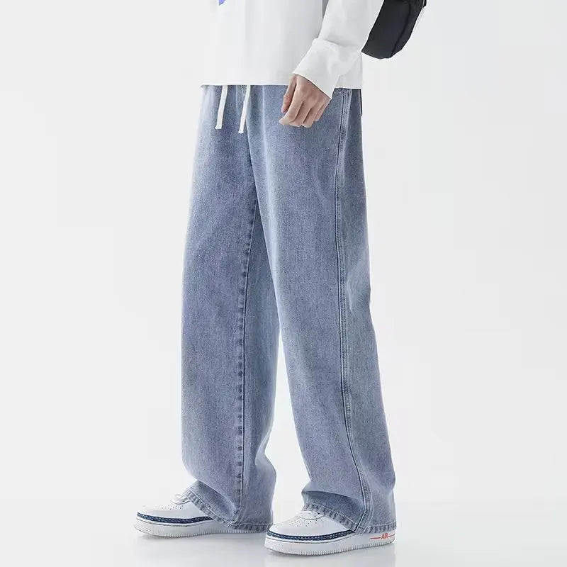 Men's Y2K Wide-Leg Streetwear Jeans