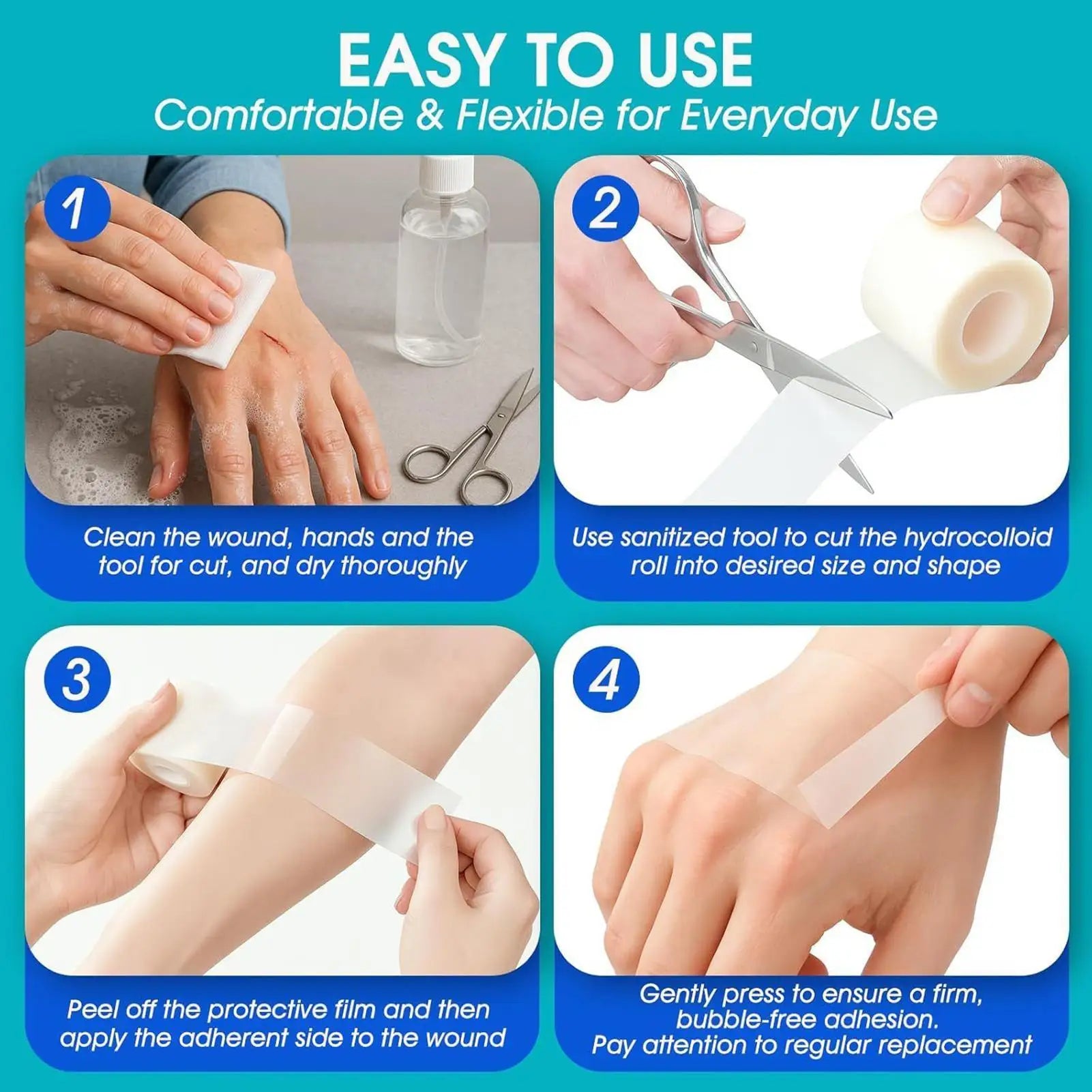 Waterproof Hydrocolloid Healing Tape