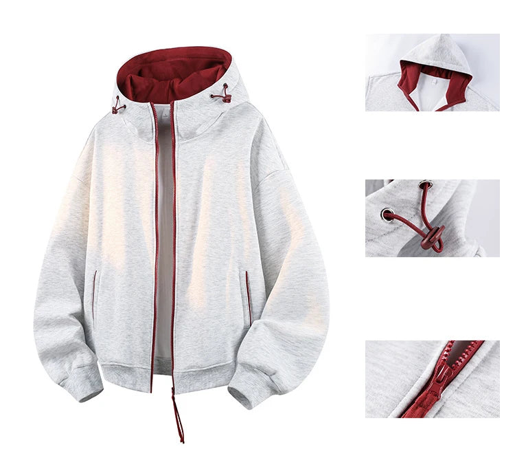 Premium Fleece Zip-Up Hoodie — Stay Warm in Style
