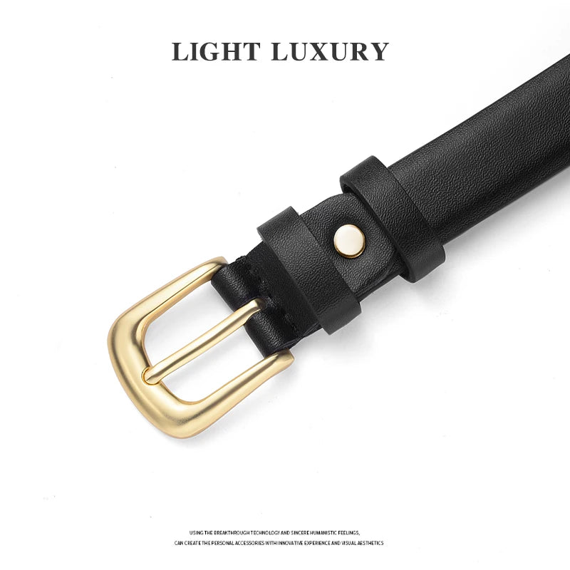 Women's Thin Pin Buckle Belt