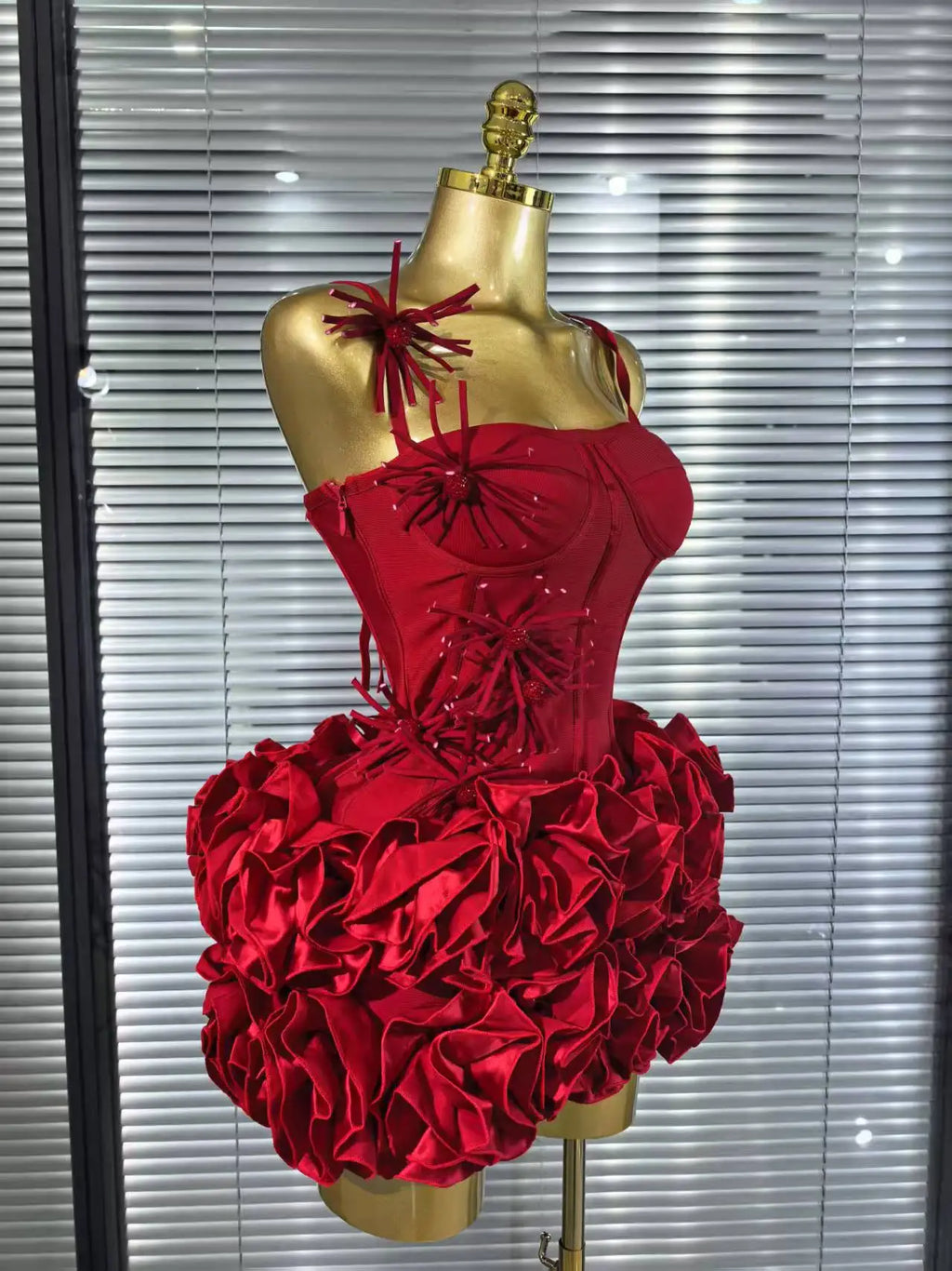 Women's Floral Bandage Mini Dress