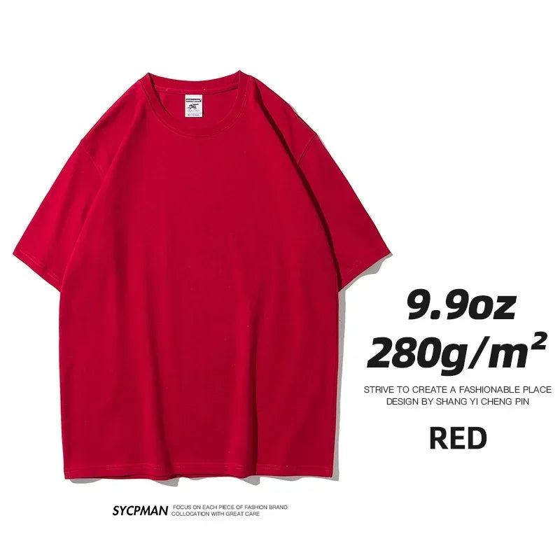 Men's Thick Cotton Short Sleeve Tee