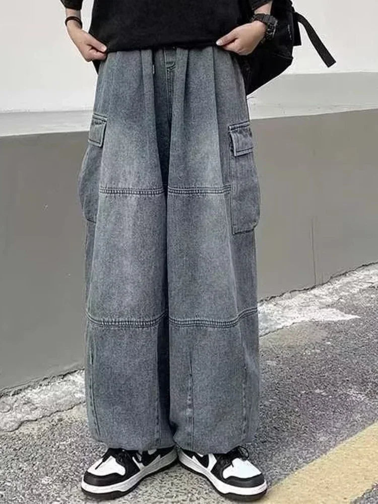 Unisex Baggy Wide Leg Jeans