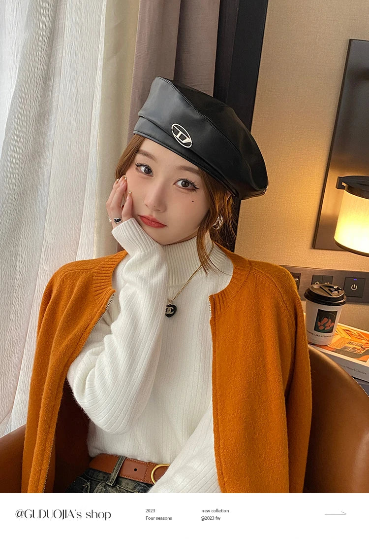 Women's Velvet-Lined Turtleneck Sweater
