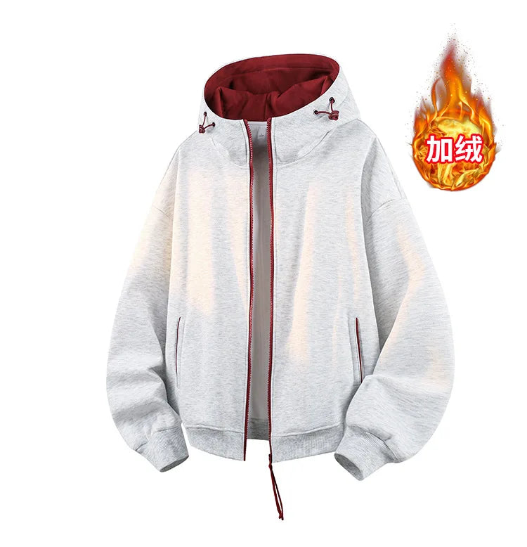Premium Fleece Zip-Up Hoodie — Stay Warm in Style