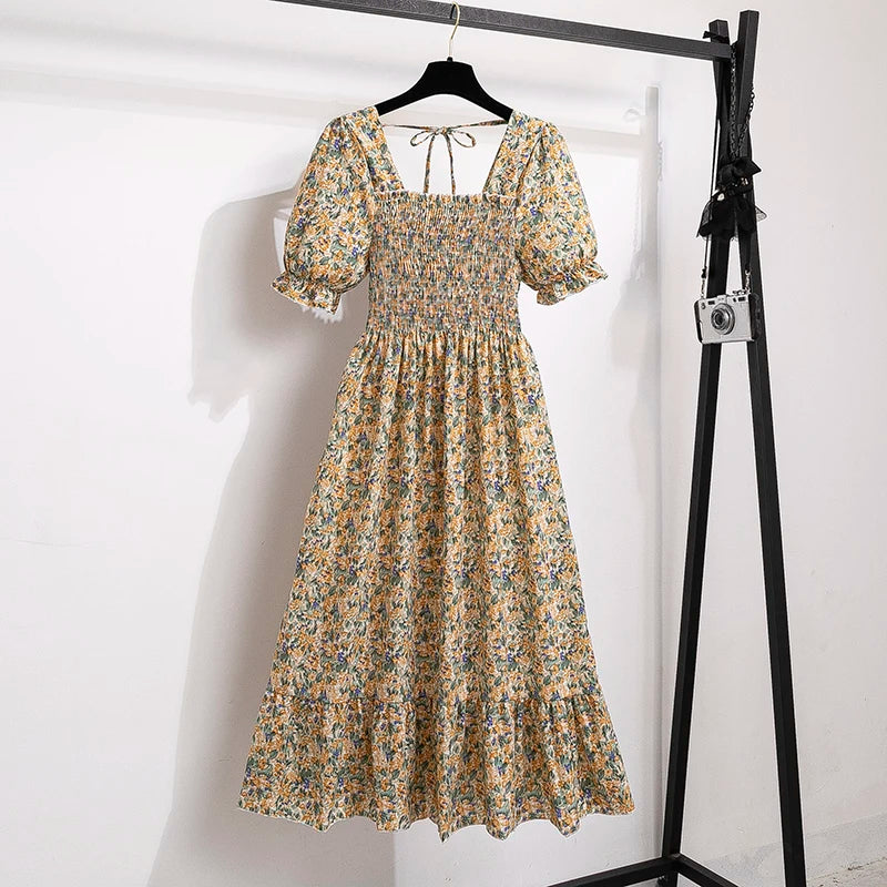 Women’s Pleated Chiffon Midi Dress