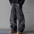 Baggy Graphic Denim Trousers — Streetwear Edition