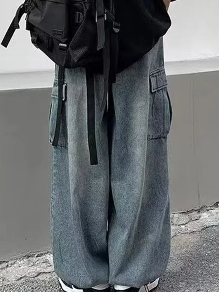 Unisex Baggy Wide Leg Jeans