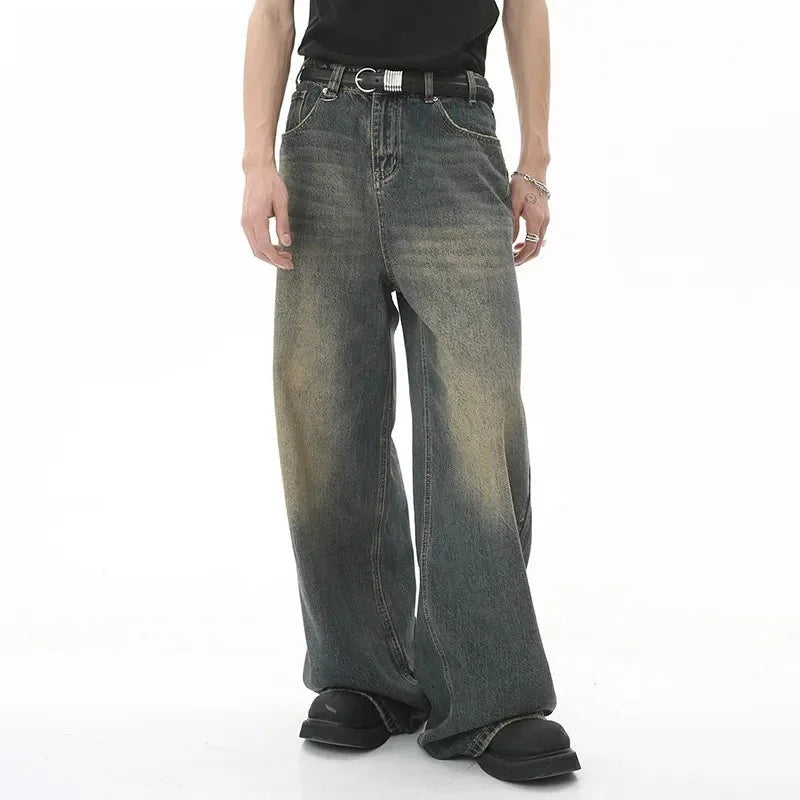 Men's Vintage Wash Denim Pants