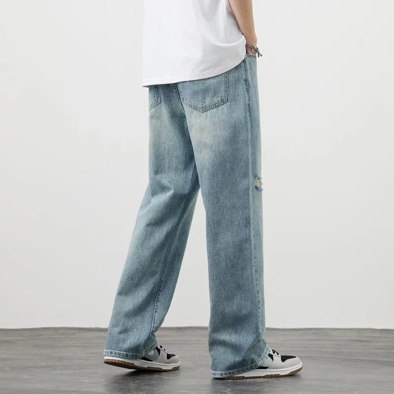 Men's Vintage Baggy Ripped Jeans