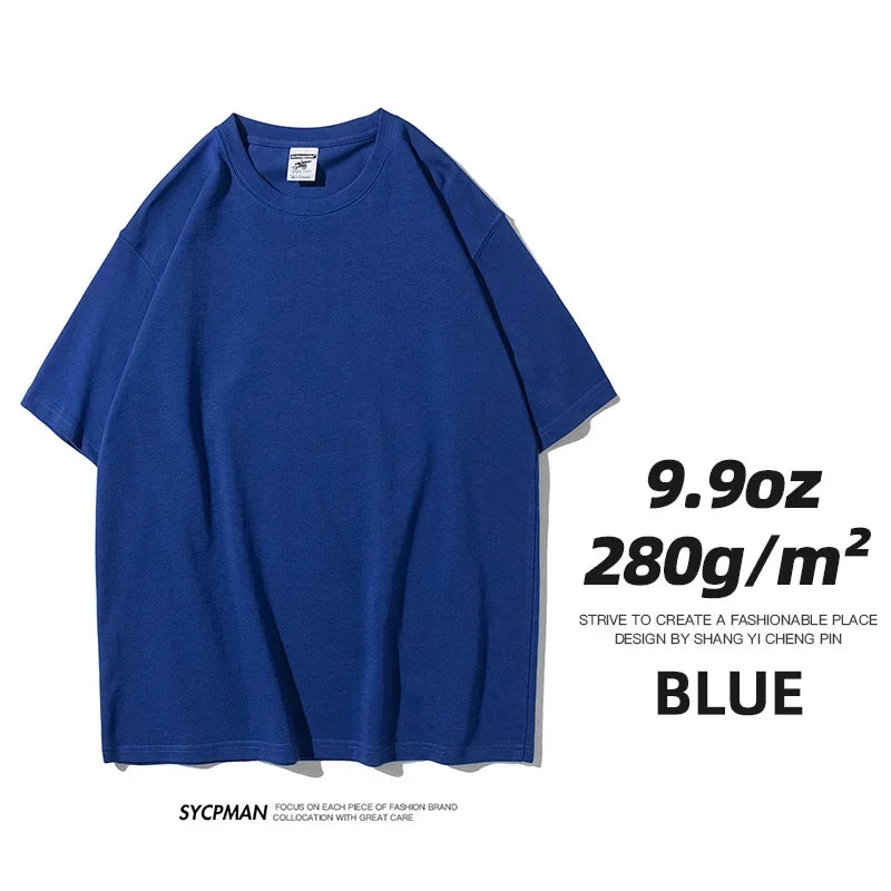 Men's Thick Cotton Short Sleeve Tee