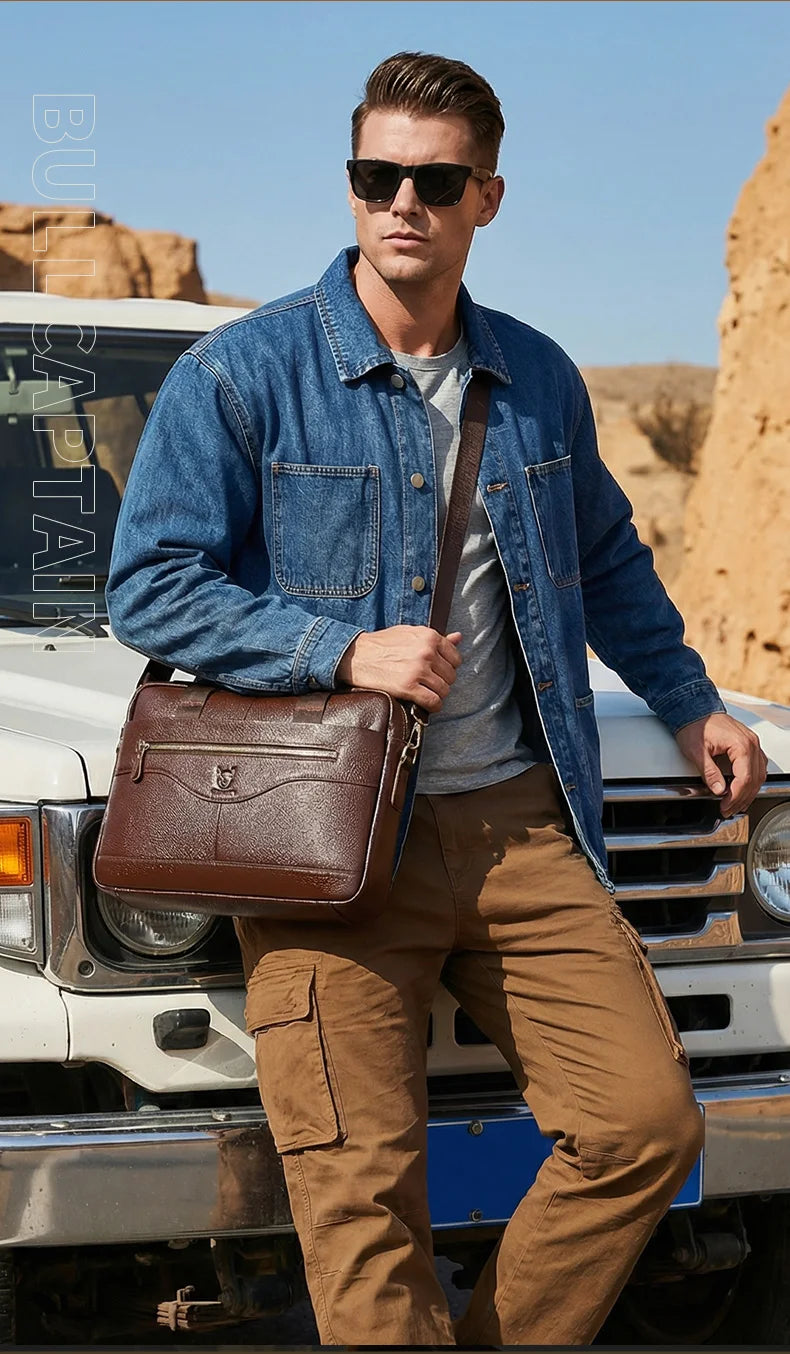 Men's Leather Work Handbag