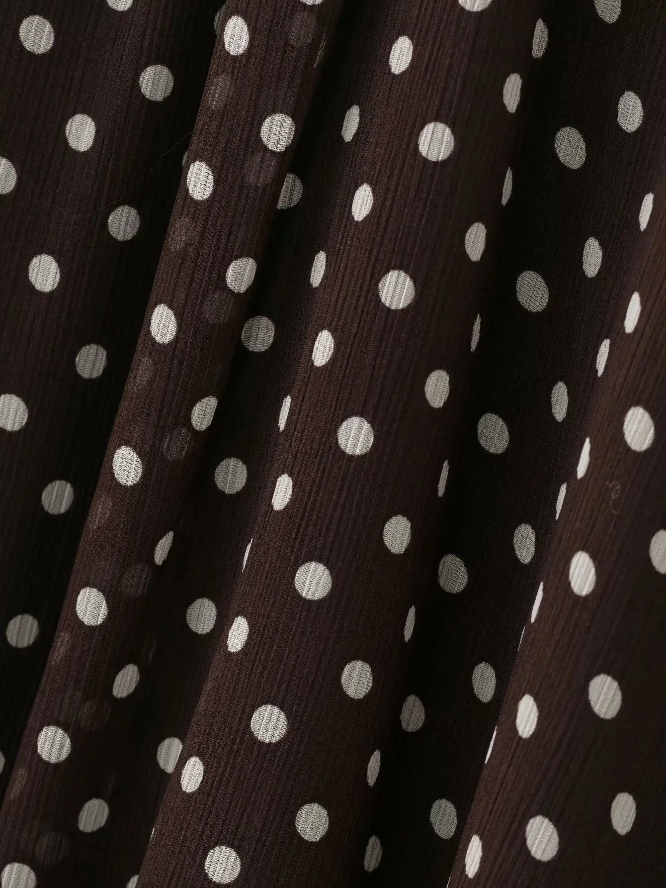 Women's Polka Dot Blouse – Long Sleeve Bow-Tie Neck Elegant Shirt