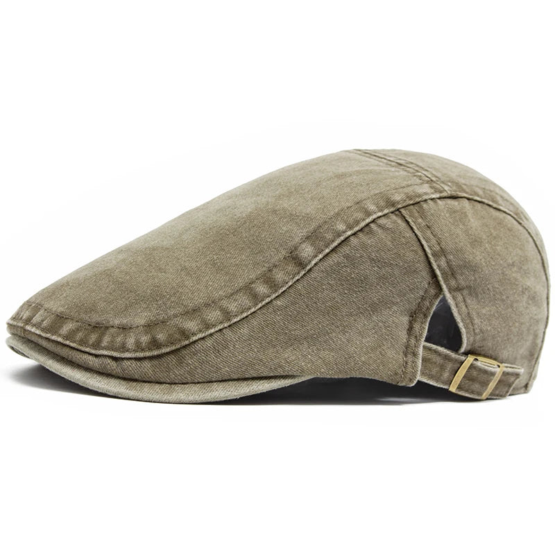 Unisex Vintage Cotton Beret