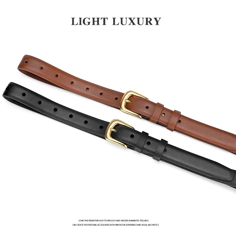Women's Thin Pin Buckle Belt