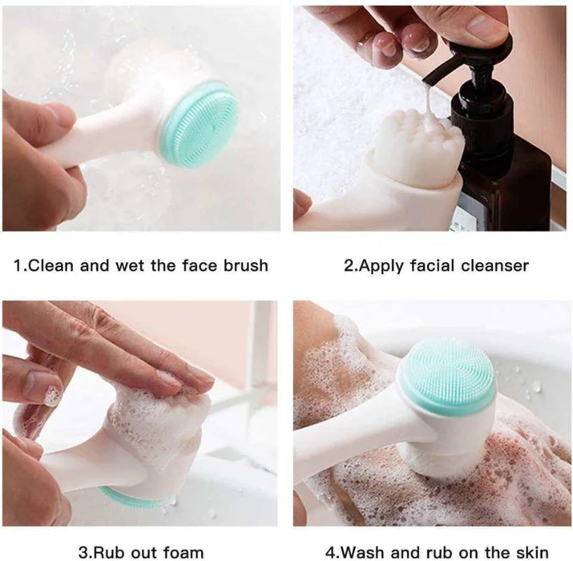 Manual Face Cleansing & Massage Brush