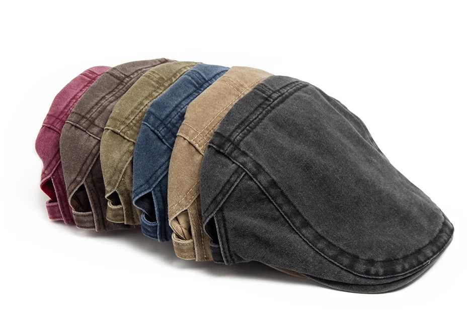 Unisex Vintage Cotton Beret