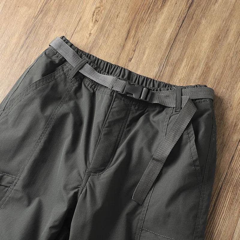 Men's Outdoor Hiking Pants – Fleece Lined, Windproof, Waterproof, Straight Leg