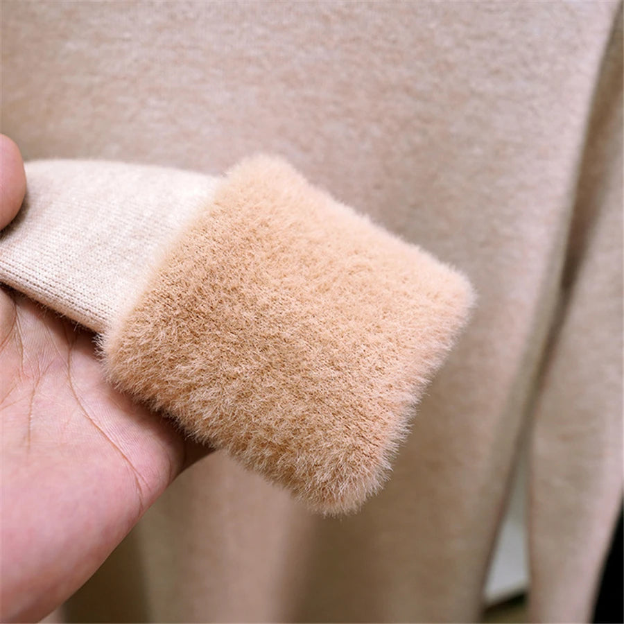 Women's Warm Turtleneck Knit Sweater