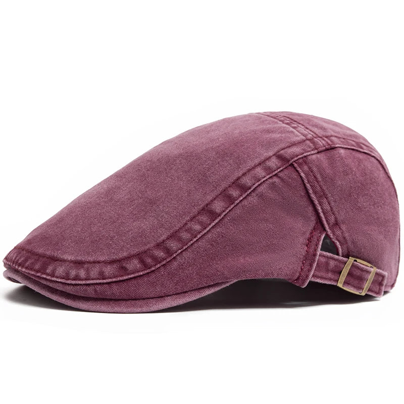 Unisex Vintage Cotton Beret