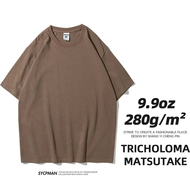 Men's Thick Cotton Short Sleeve Tee