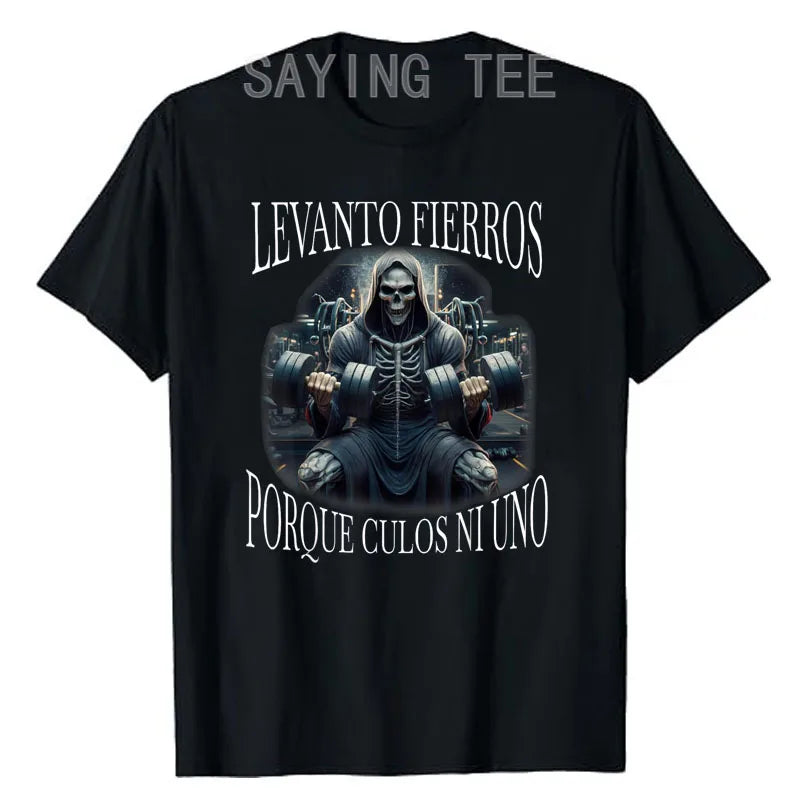 Men's Gym Graphic T-Shirt – Skeleton Workout Tee
