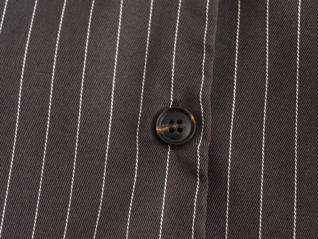 Women's Striped Suit Vest with Bow Back